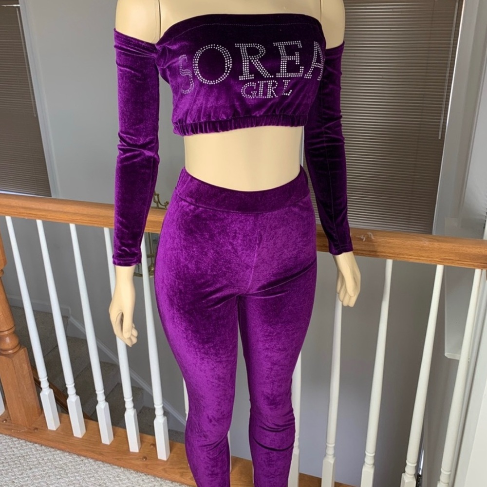 Velvet rhinestone so real outfit